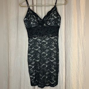 Black Lace Cocktail Dress